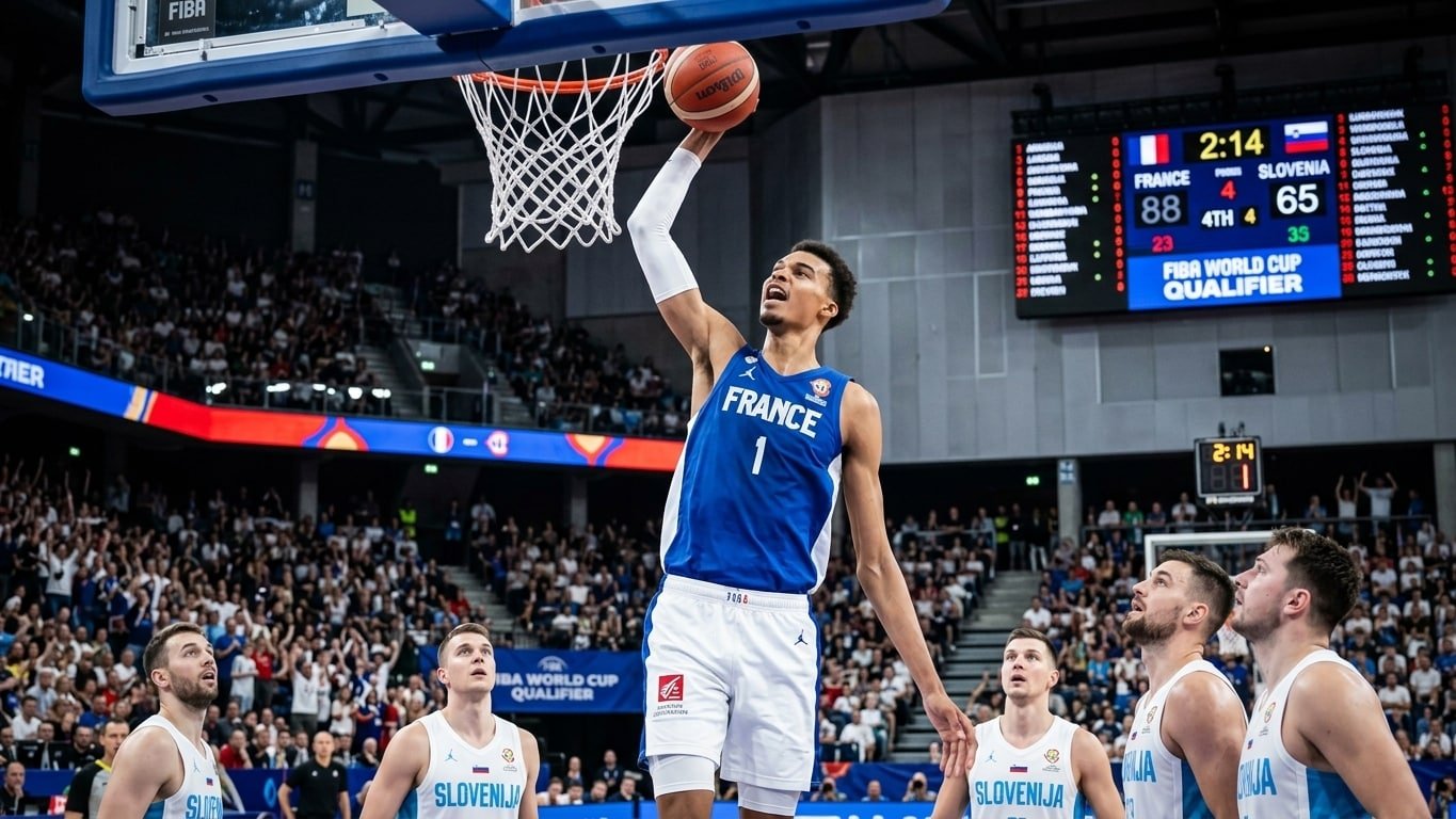 Victor Wembanyama Stats vs. Slovenia: FIBA World Cup Qualifier Recap