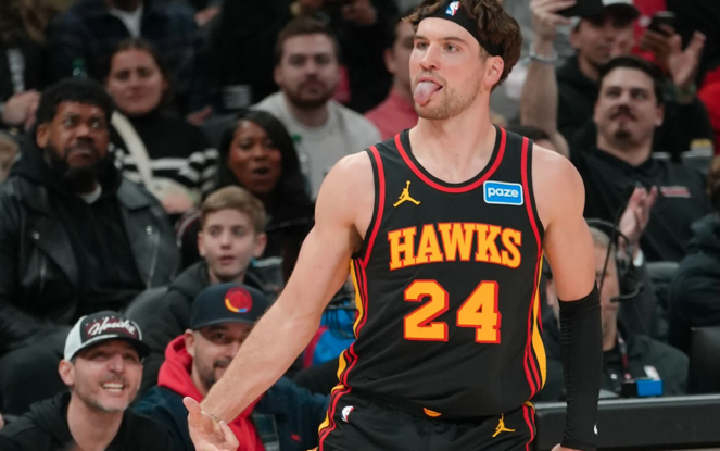 Corey Kispert during an NBA game