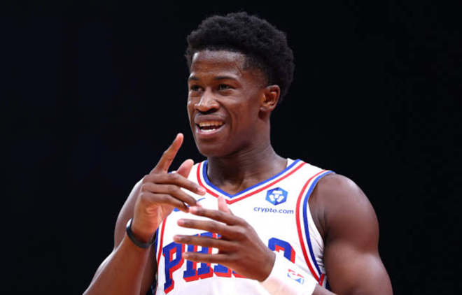 VJ Edgecombe with the Philadelphia 76ers