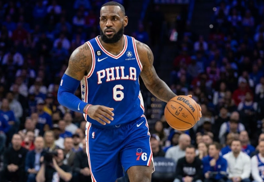 LeBron James featured in a Philadelphia 76ers storyline