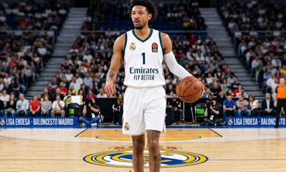 Nick Smith Jr. after signing with Real Madrid